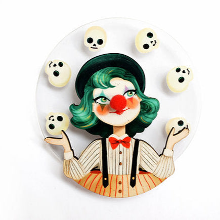 Juggler Clown Brooch by Laliblue