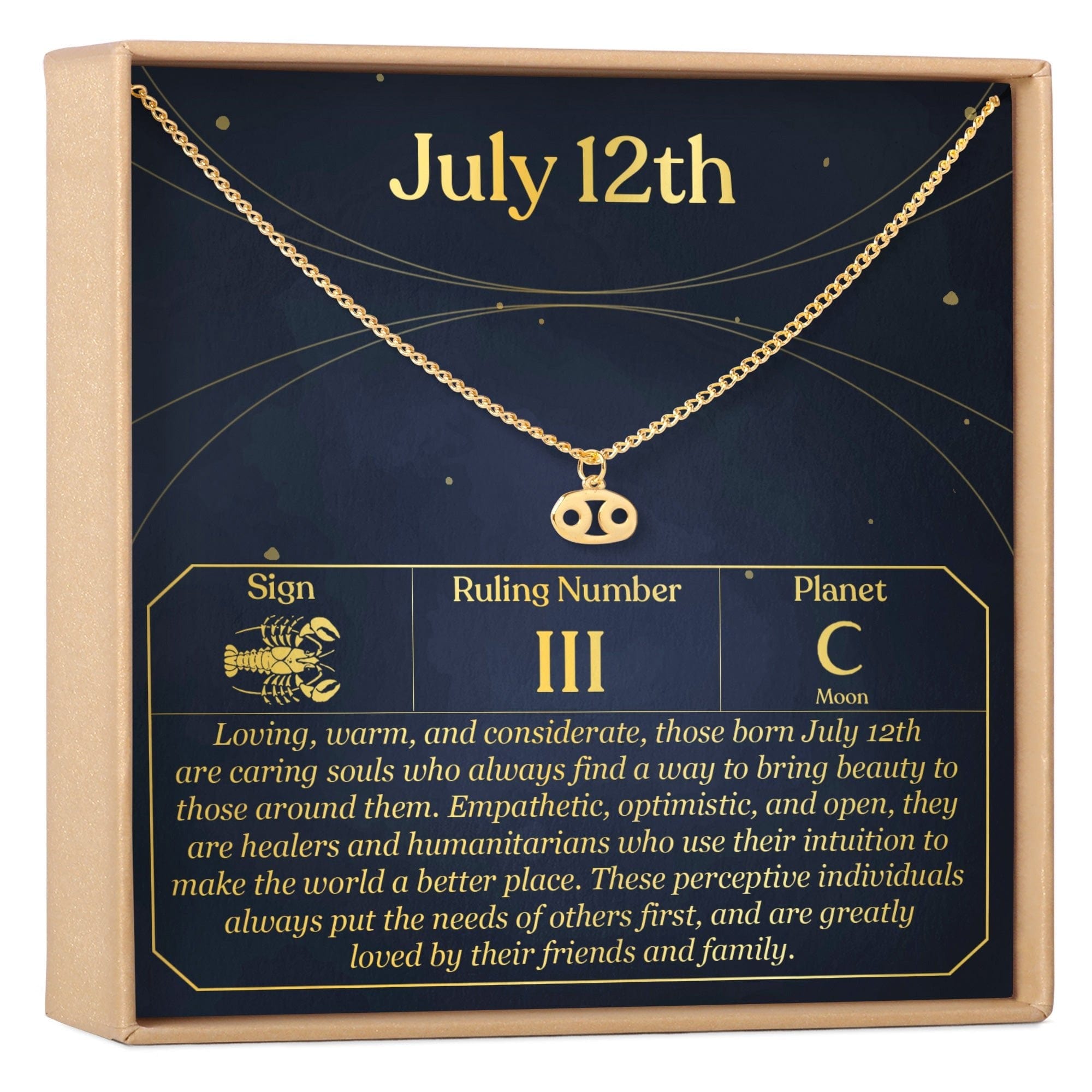 JULY 12TH CANCER NECKLACE
