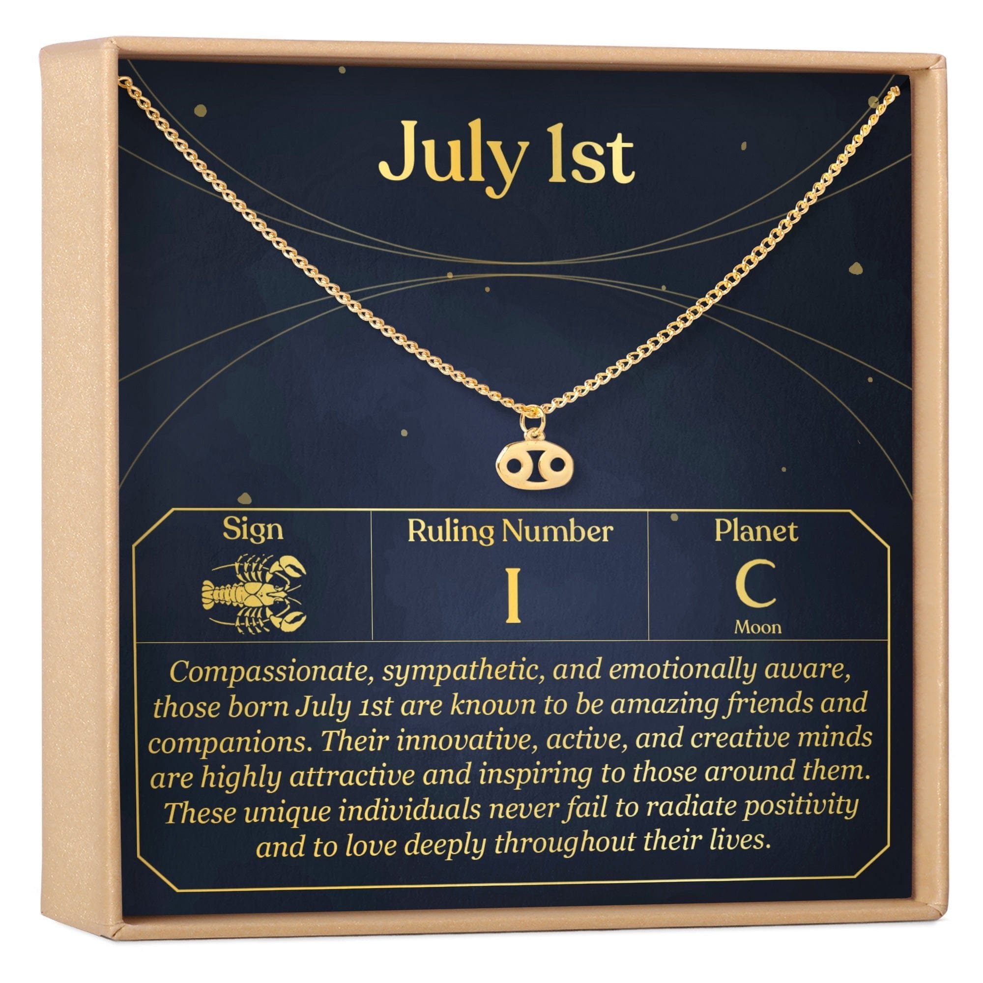 JULY 1ST CANCER NECKLACE