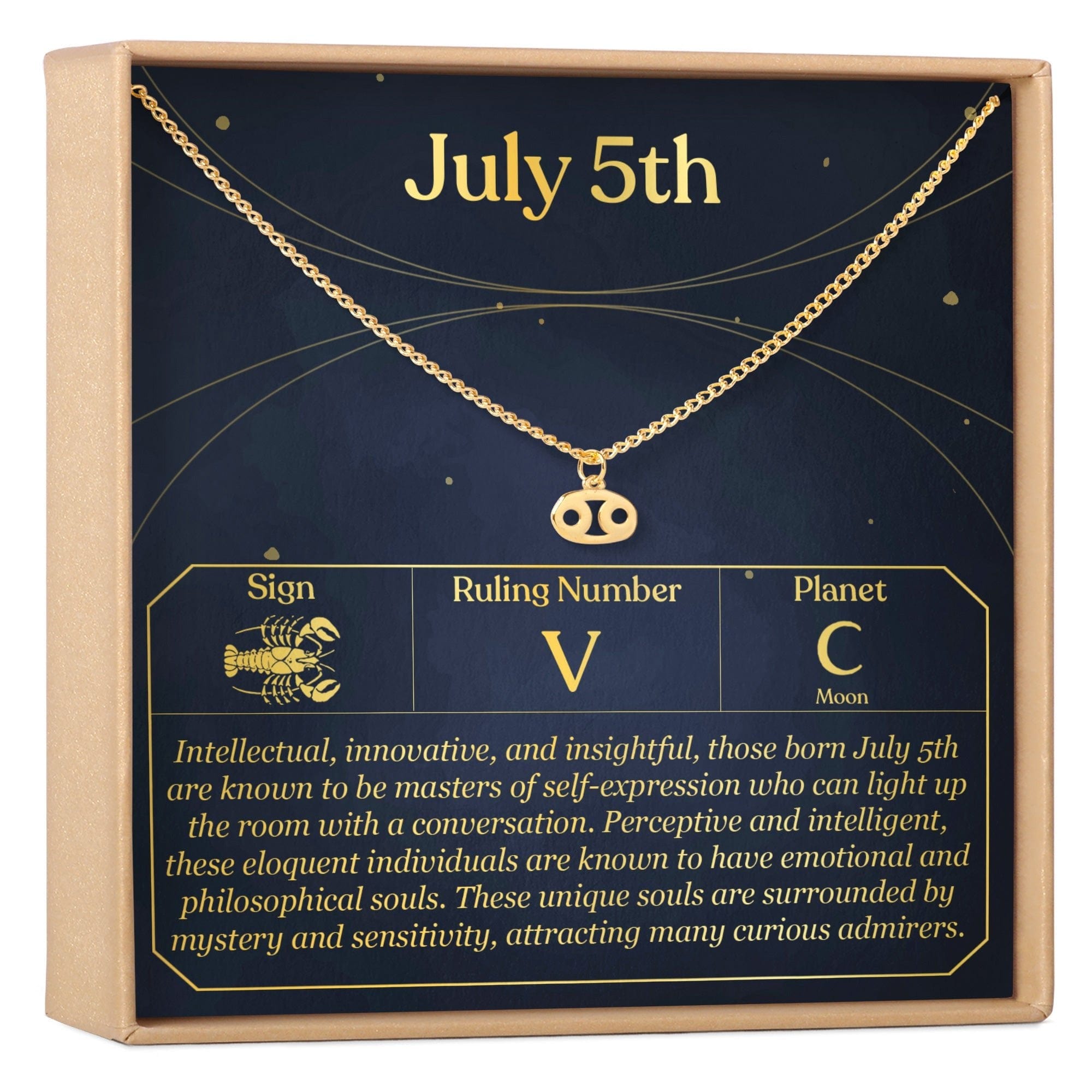 JULY 5TH CANCER NECKLACE
