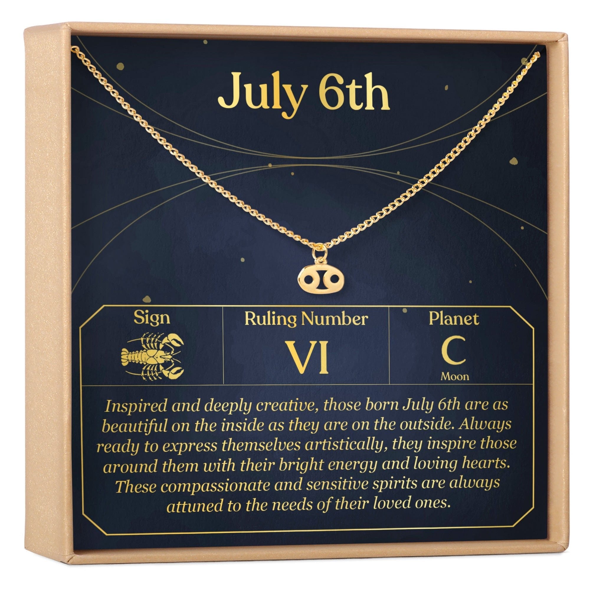 JULY 6TH CANCER NECKLACE