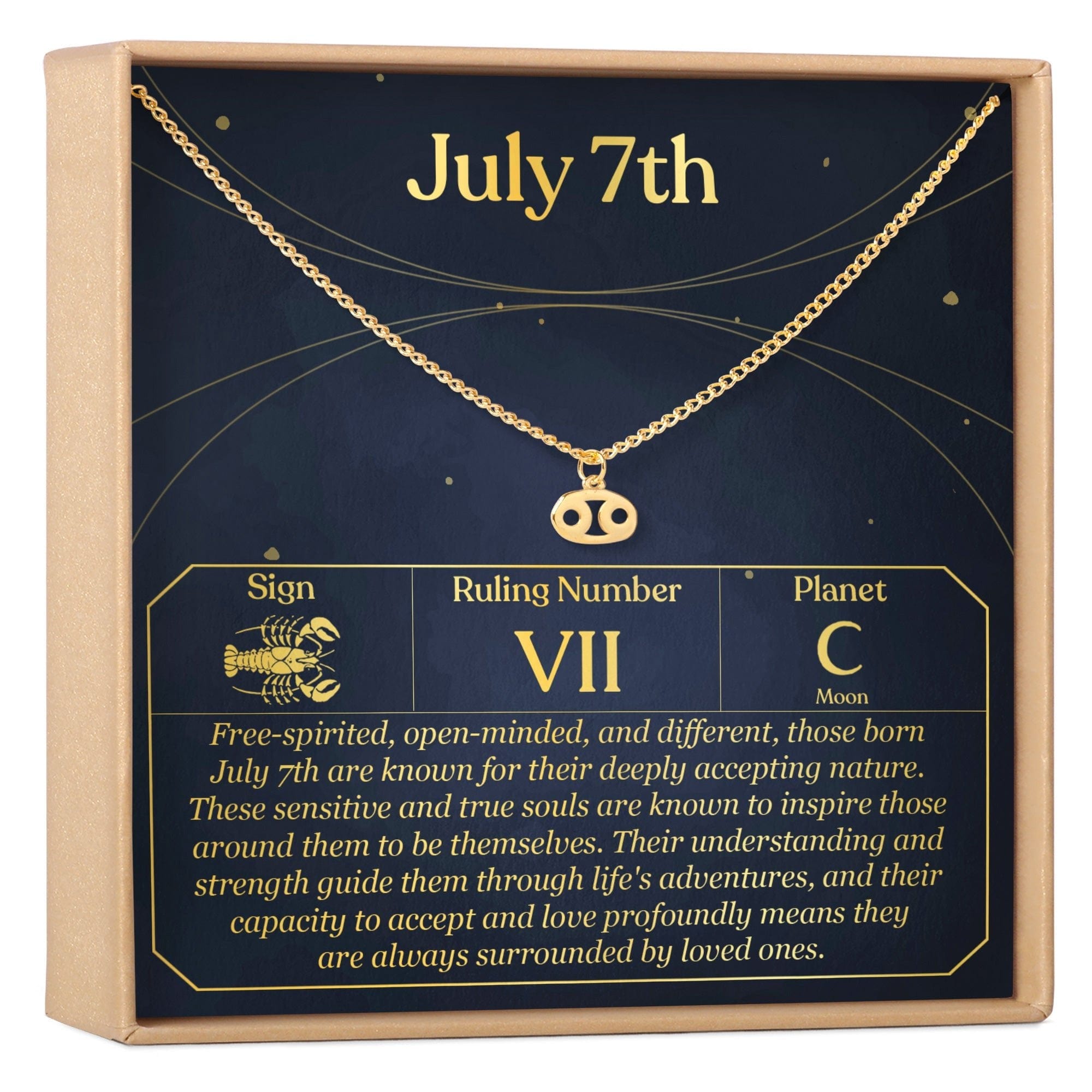 JULY 7TH CANCER NECKLACE