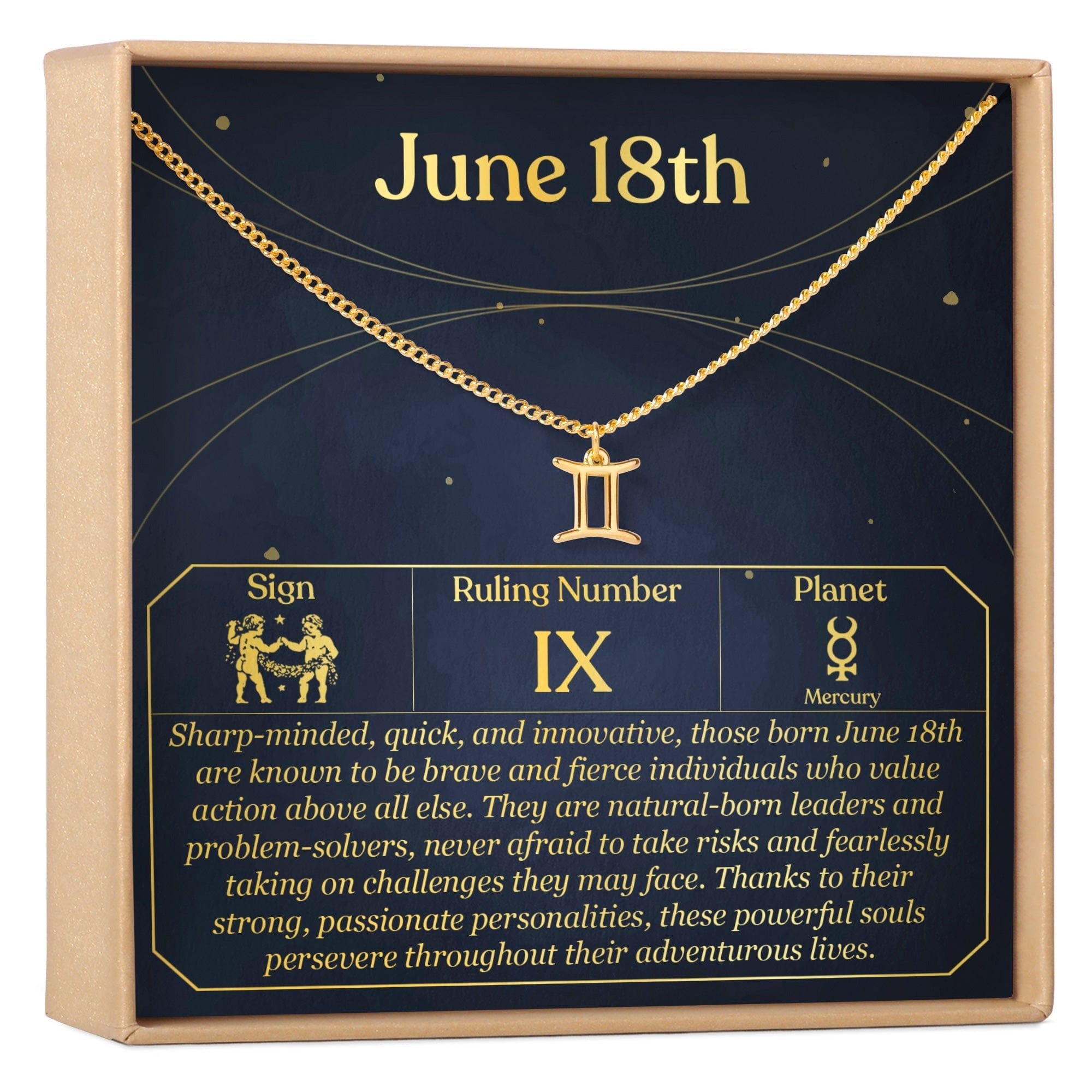 JUNE 18TH GEMINI NECKLACE