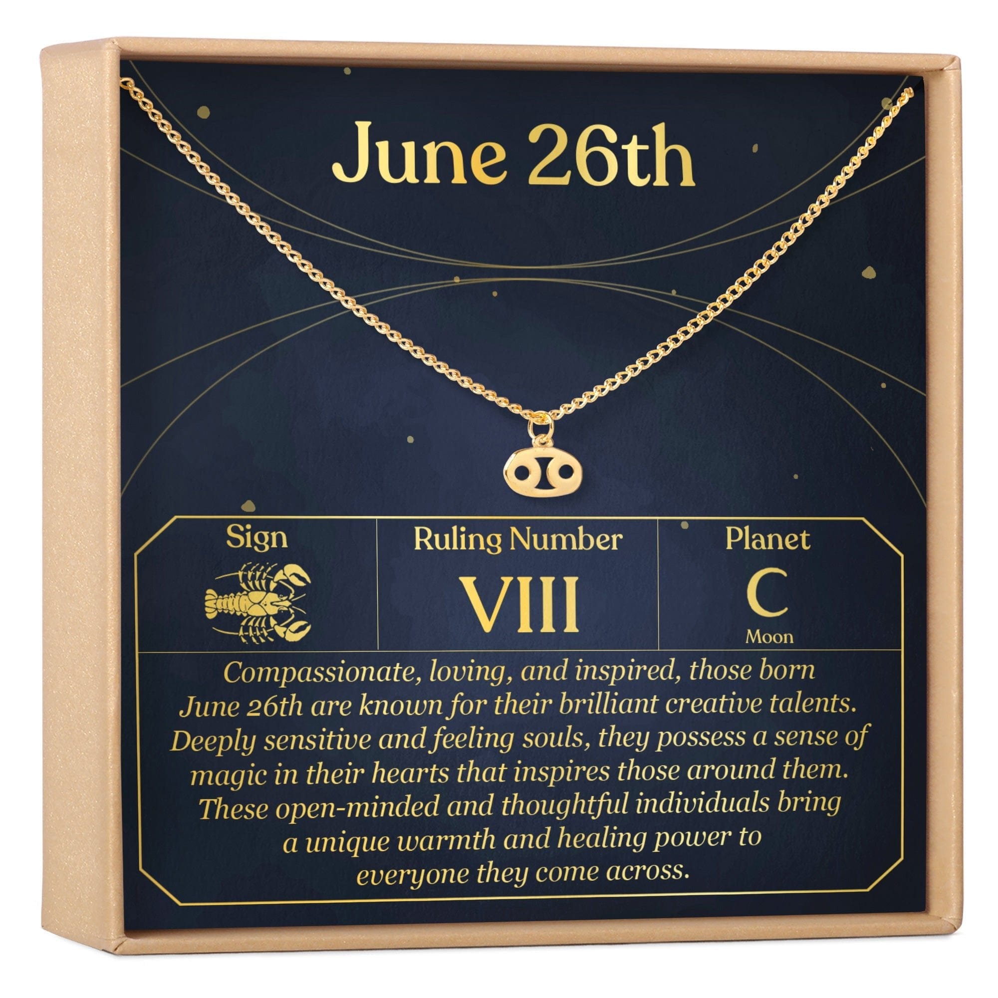 JUNE 26TH CANCER NECKLACE