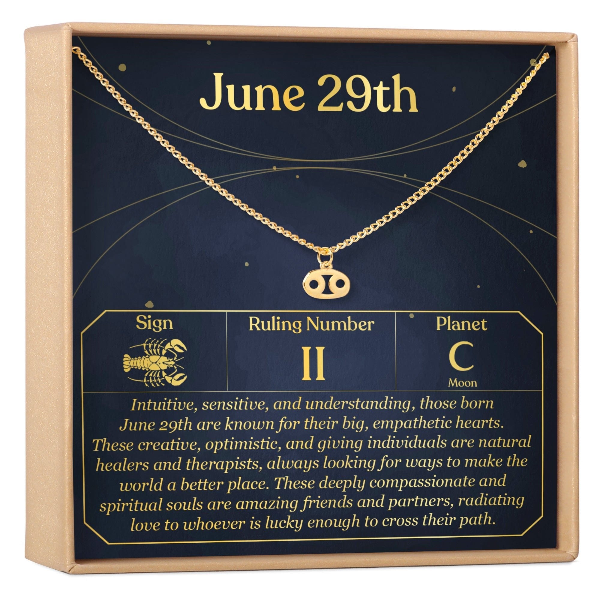 JUNE 29TH CANCER NECKLACE
