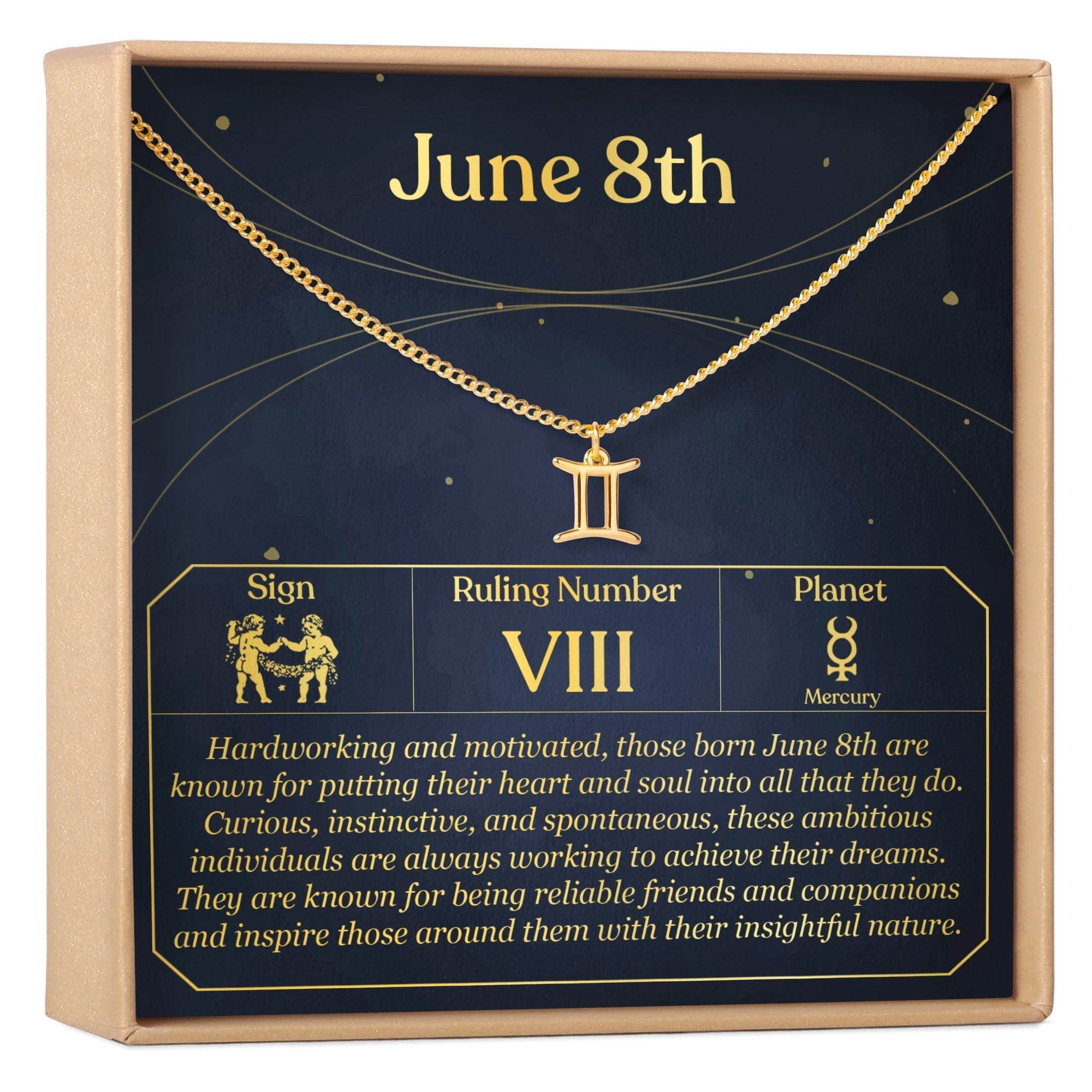 JUNE 8TH GEMINI NECKLACE