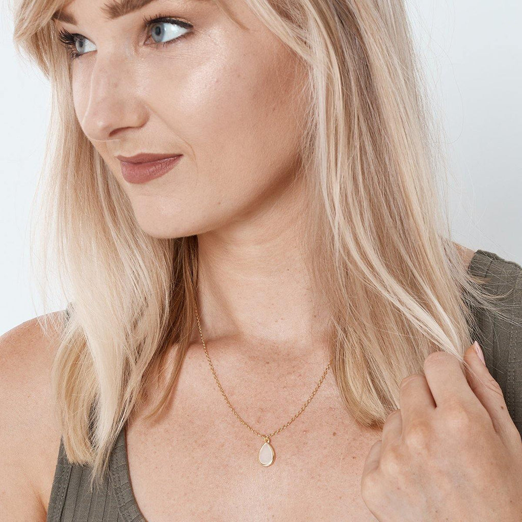 June Birthstone / Alexandrite Crystal Charm Neclace