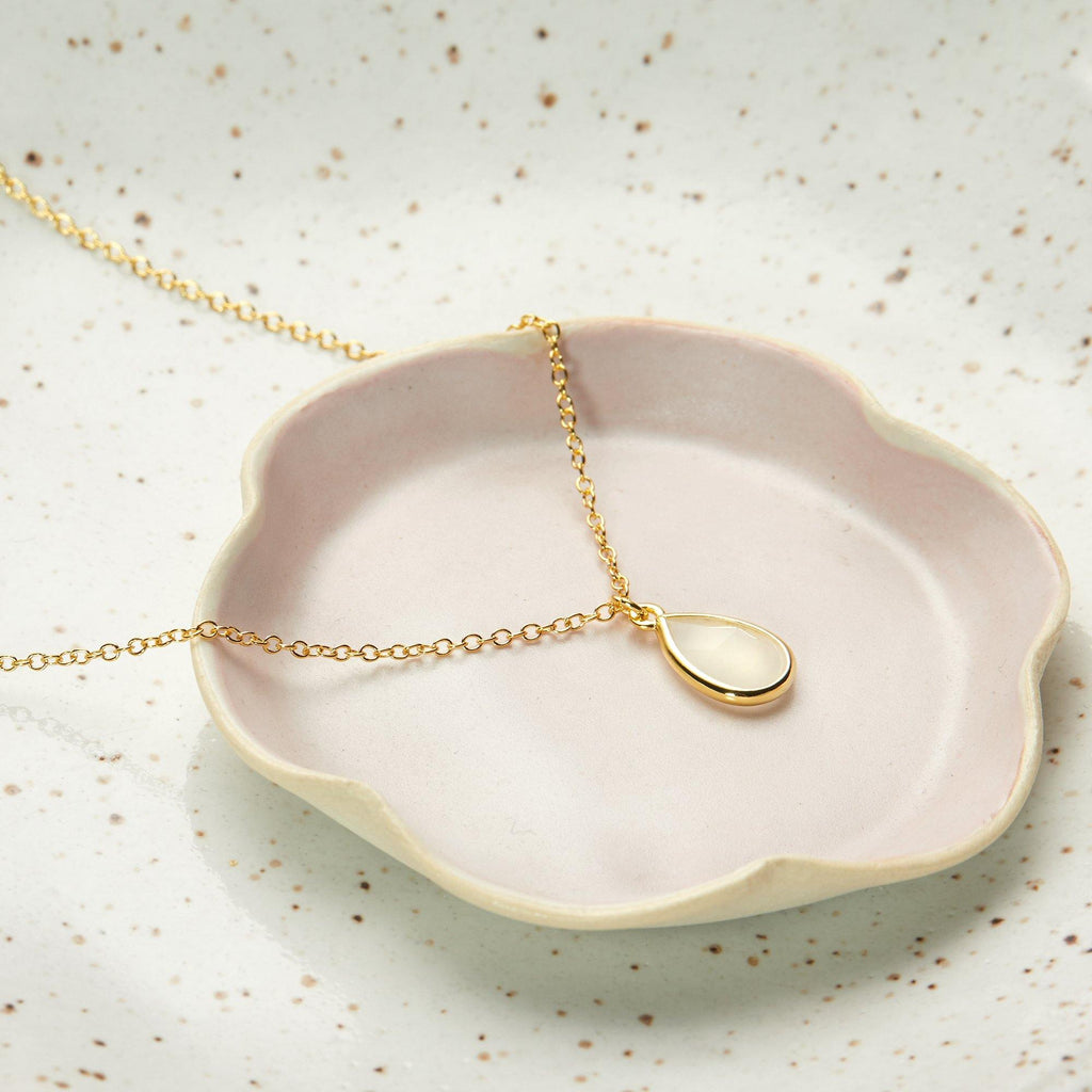 June Birthstone / Alexandrite Crystal Charm Neclace