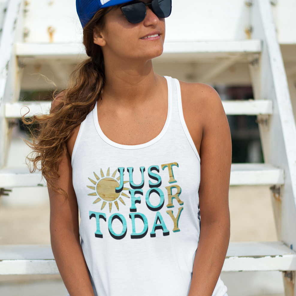 Womens Recovery Tank | Inspiring Sobriety |  Just For Today &amp;quot;Try&amp;quot;