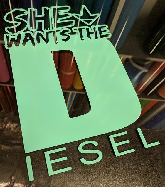 KA She wants the Diesel Decal Tiffany Blue