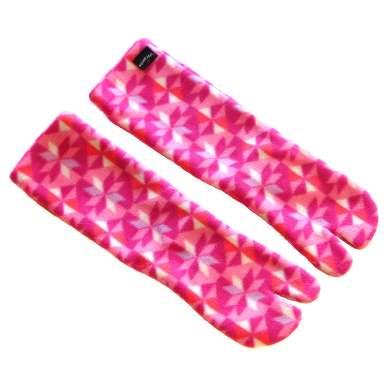 Polar Feet Fleece Tabi Socks - Kaleidoscope