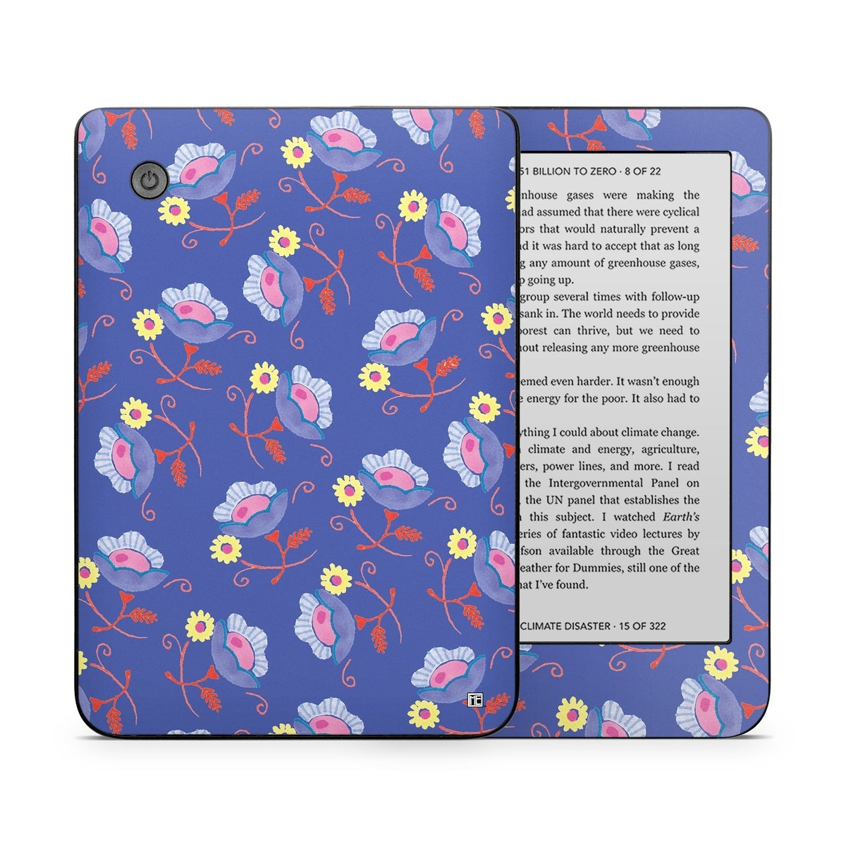 Purple Flowers - Kobo Clara 2E Skin