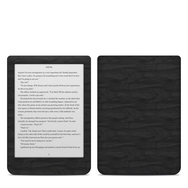 Black Woodgrain - Kobo Clara HD Skin