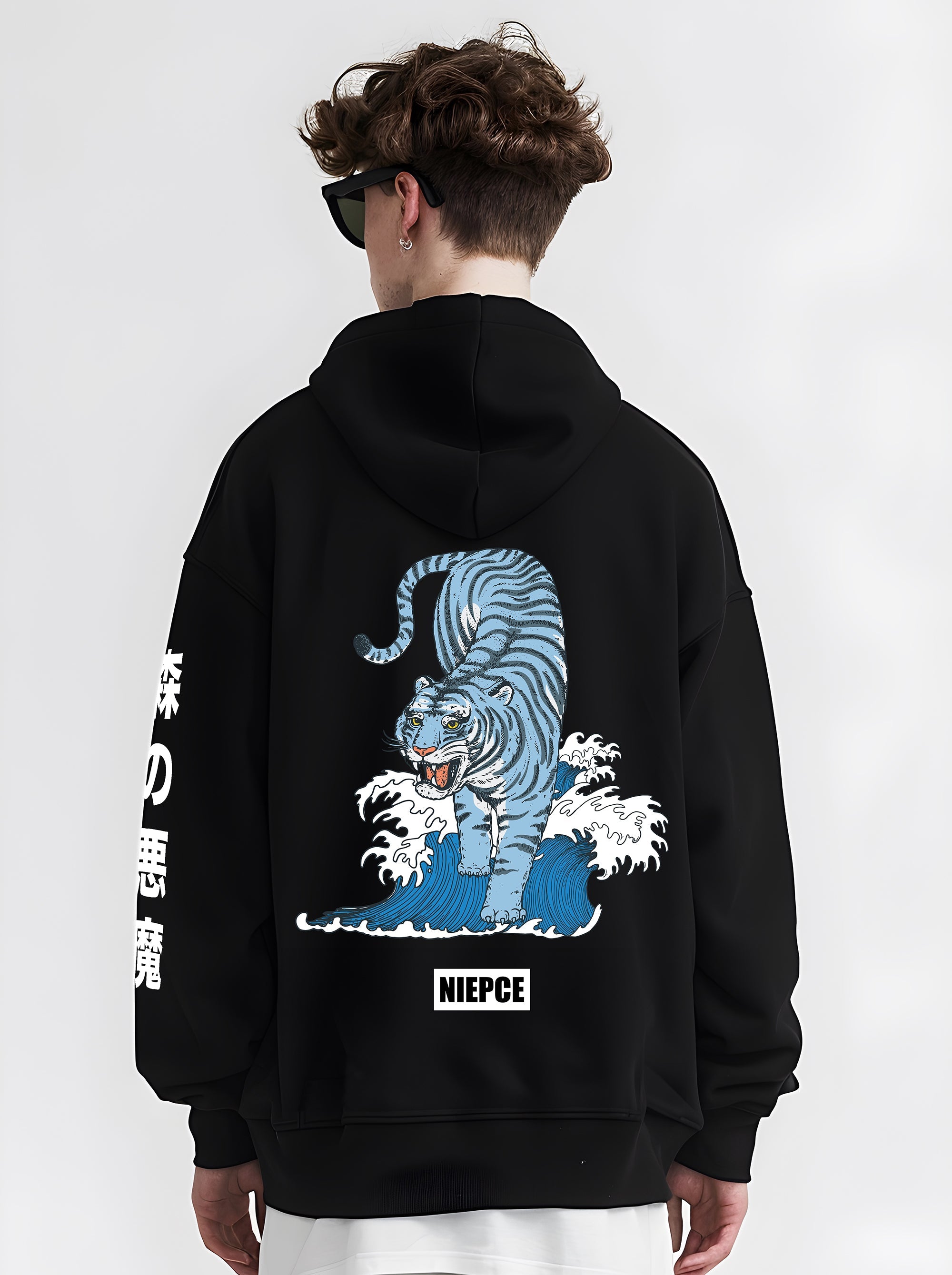 Blue Tiger Ocean Hoodie