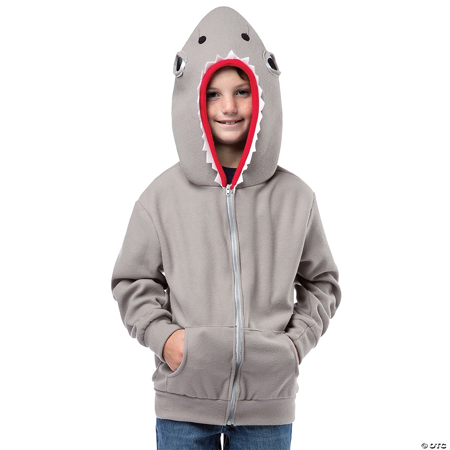 Kids Shark Hoodie Costume, Girls 7 - 10