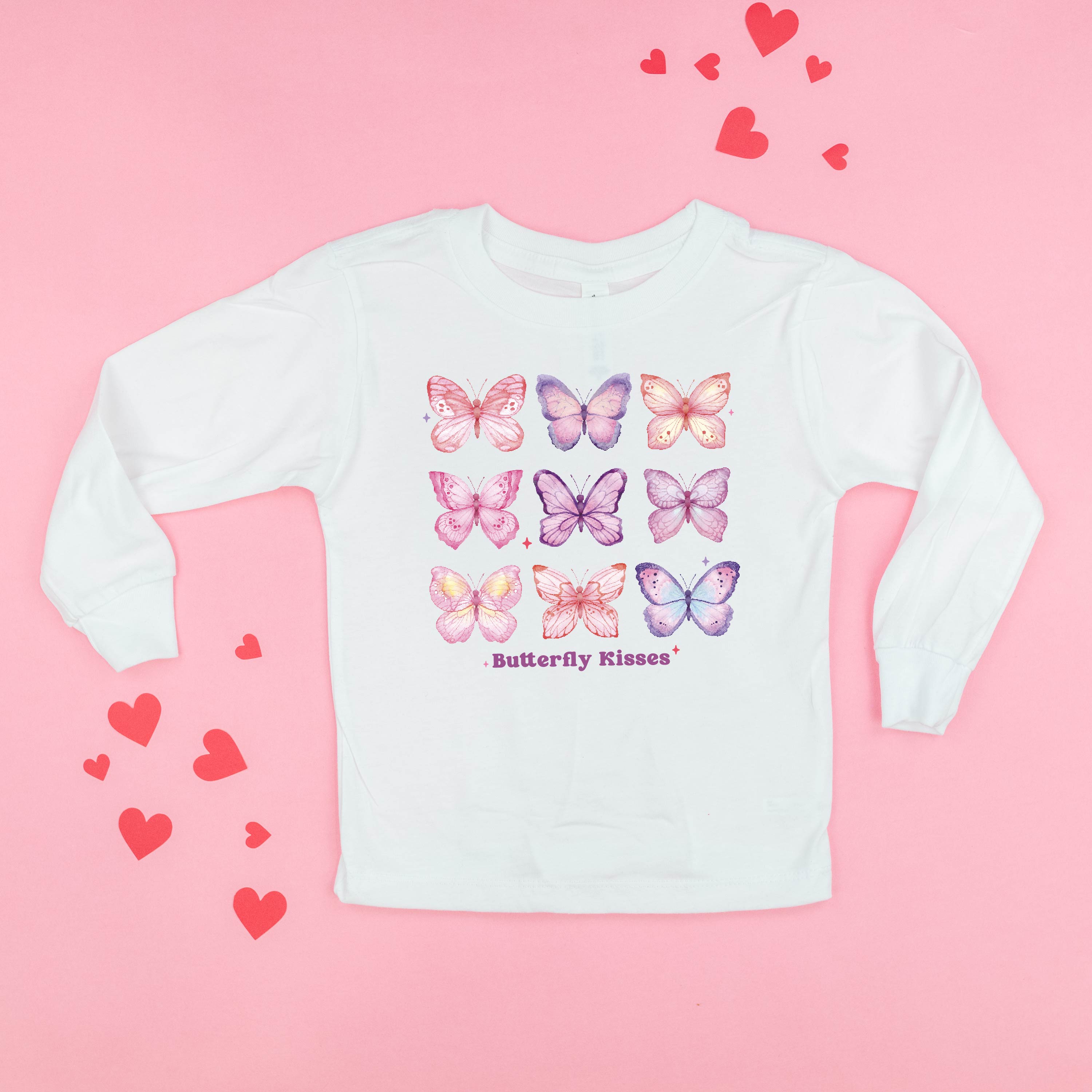 Butterfly Kisses - Child Long Sleeve Tee