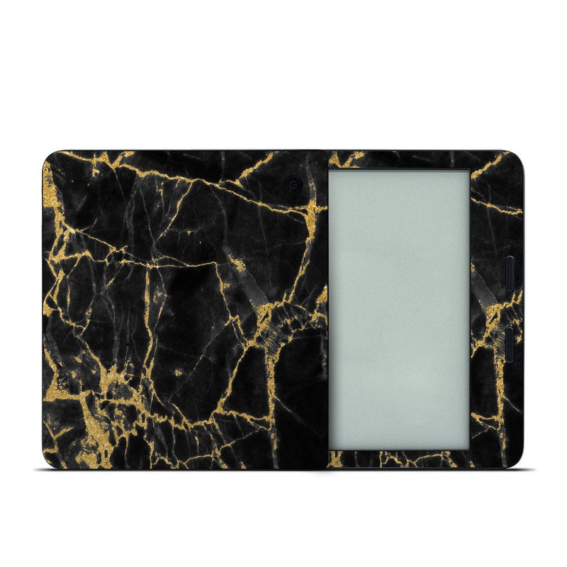 Black Gold Marble - Kobo Libra 2 Skin