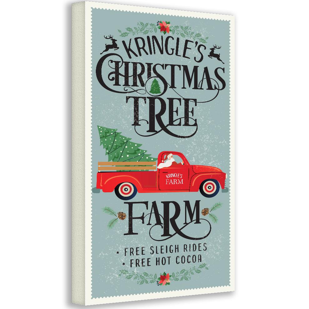 Kringle&amp;#39;s Christmas Tree Farm - Canvas