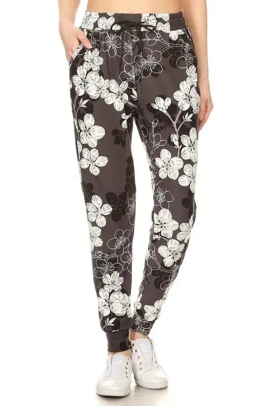 Floral Joggers Plus Size Women&amp;#39;s Pants: Buttery Soft, Comfy