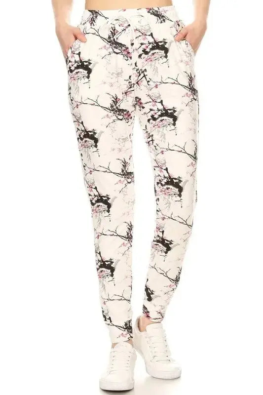 Trendsi Printed Joggers Women&amp;#39;s Plus Size Casual Pants Buttery Soft