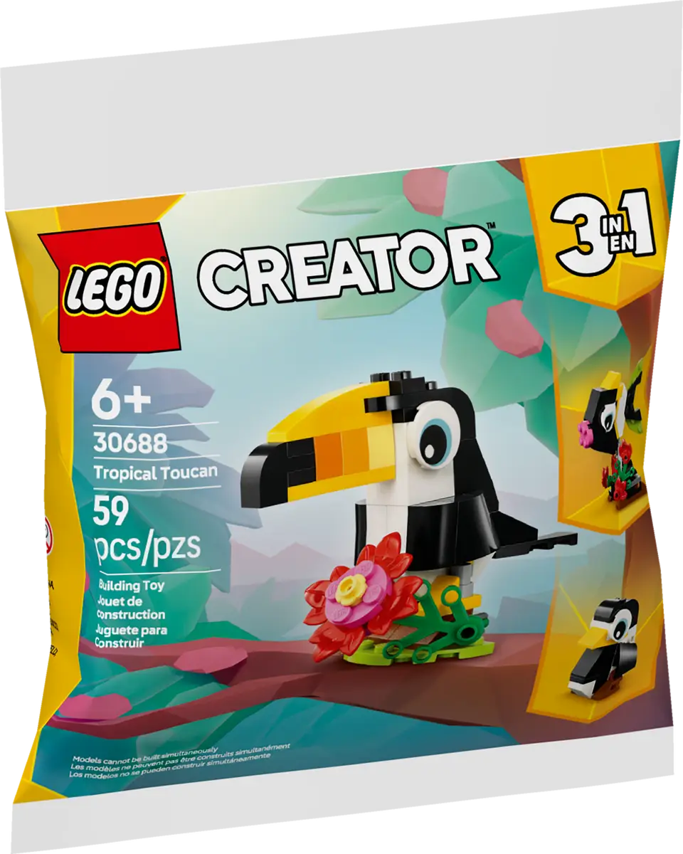 LEGO 30688 Creator Tropical Toucan 3 In 1