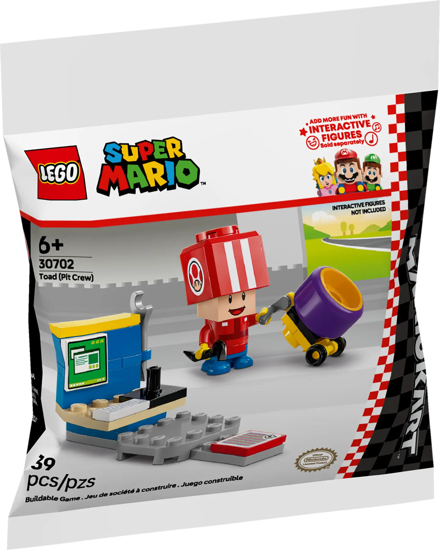 LEGO 30702 MARIO KART – TOAD (PIT CREW)