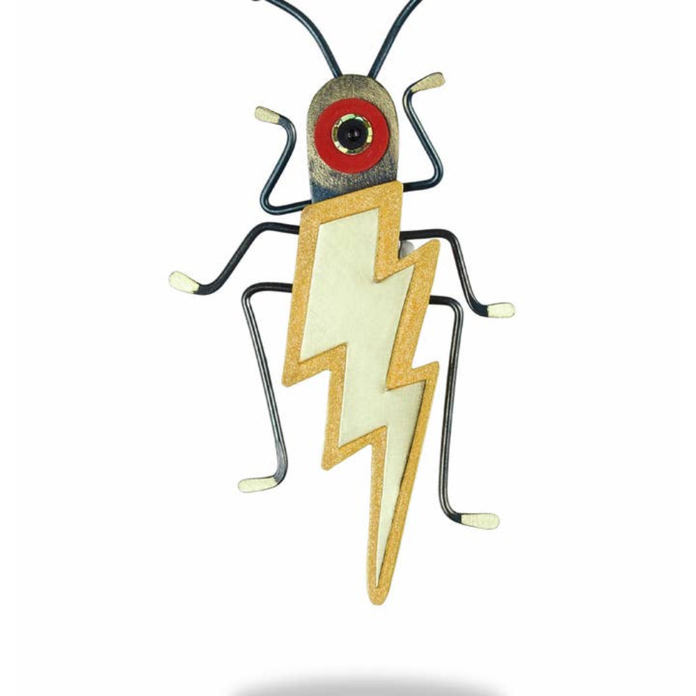 Lightning Bug Brooch by Chickenscratch