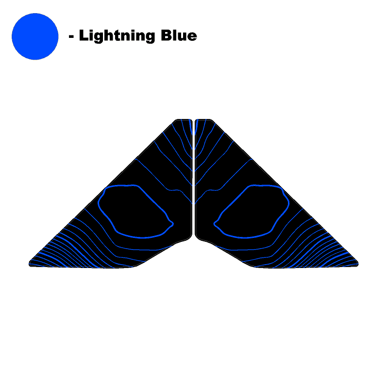 Topo Rear Window Triangle Overlay (Printed Series) - 2021+ Bronco 4 Door