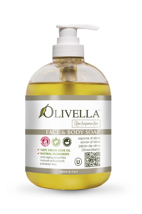 OLIVELLA Face &amp;amp; Body Liquid Soap Fragrance-Free 16.9 oz