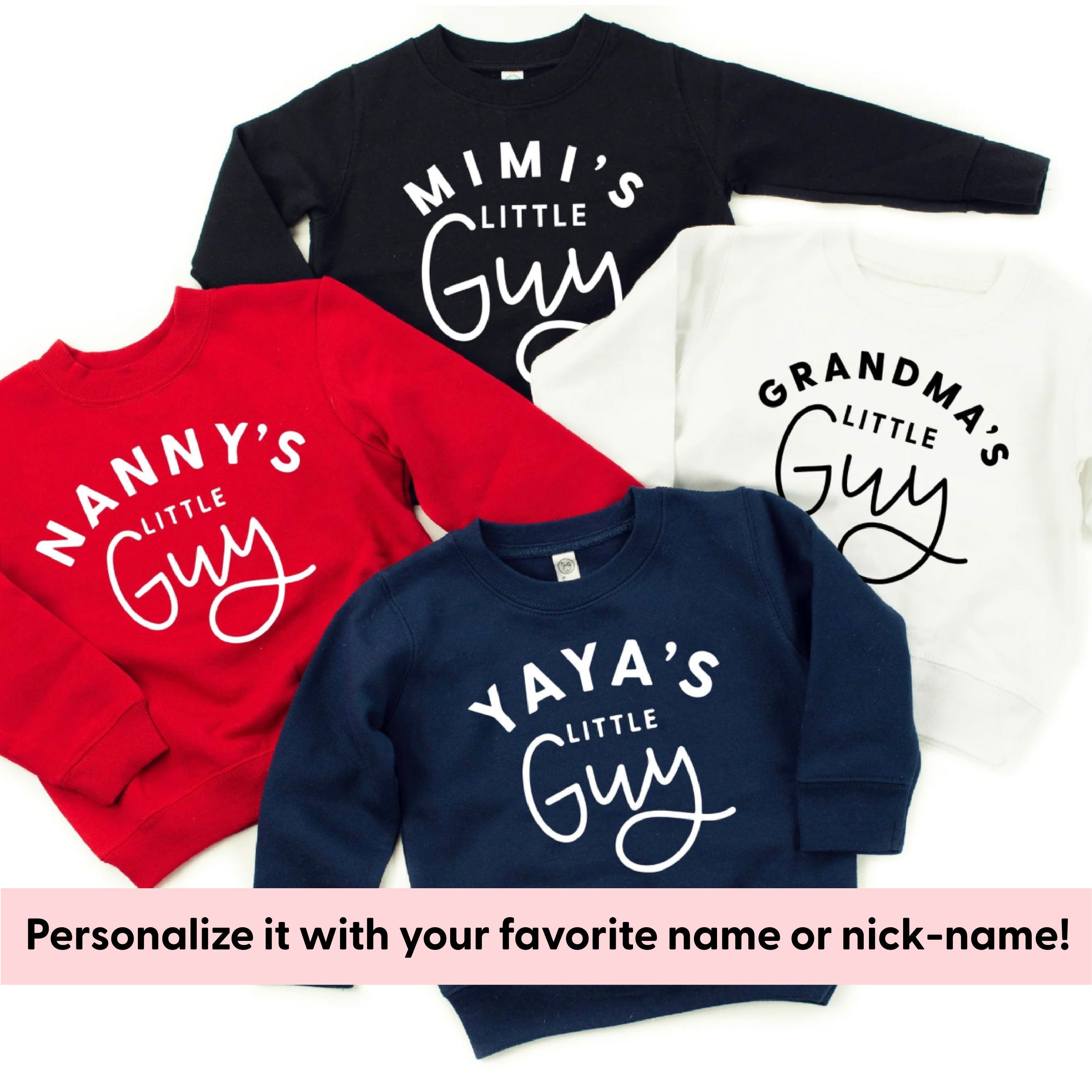 Custom Name&amp;#39;s Little Guy - (PERSONALIZE IT!) - Child Sweater