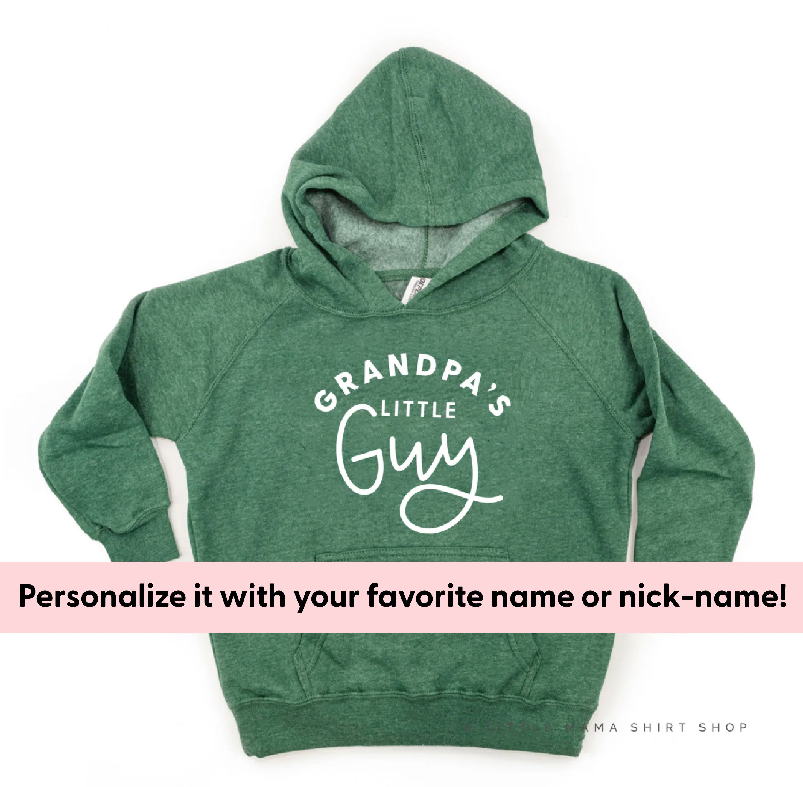 Custom Name&amp;#39;s Little Guy - (PERSONALIZE IT!) - Child Hoodie