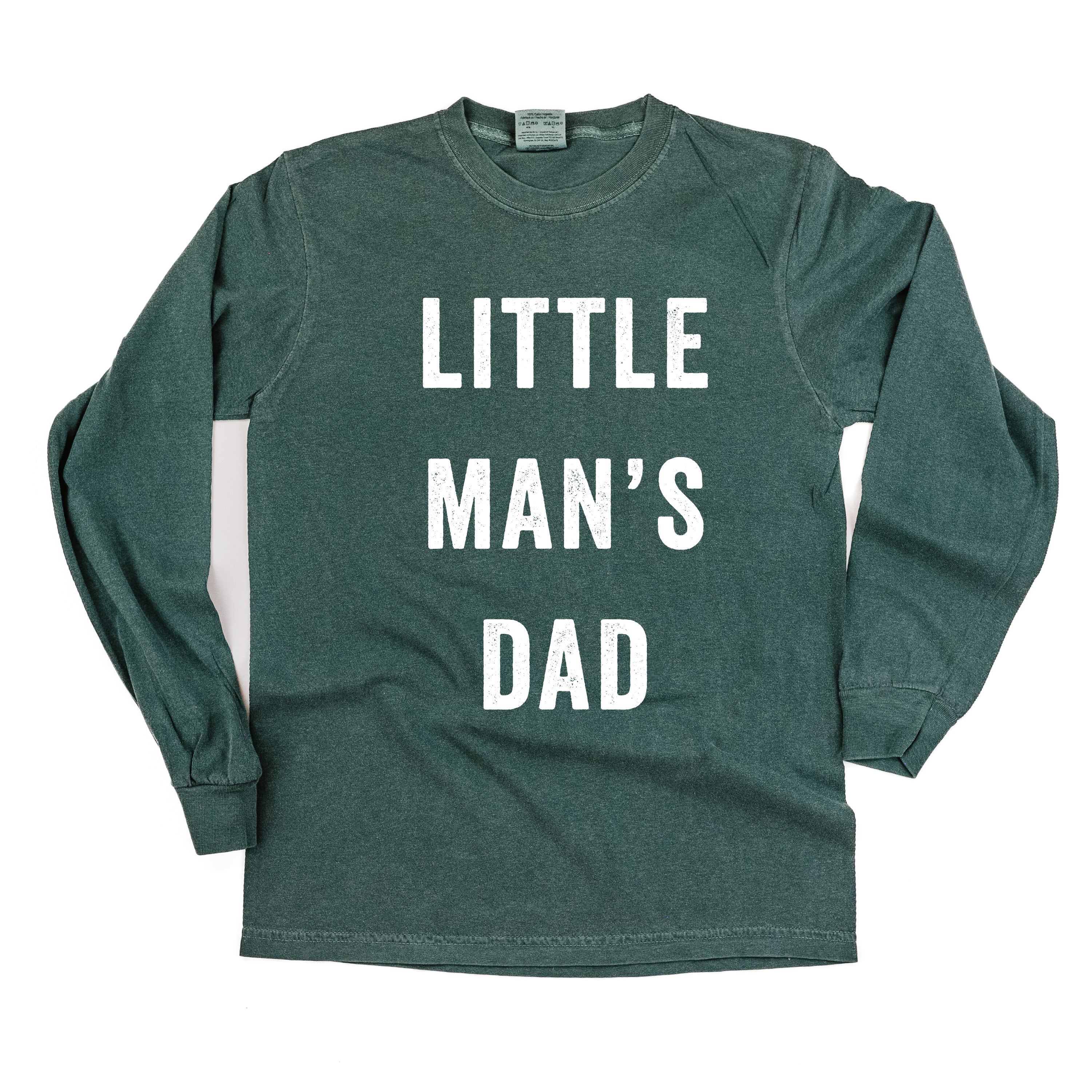 Little Man&#39;s Dad - LONG SLEEVE Comfort Colors Tee