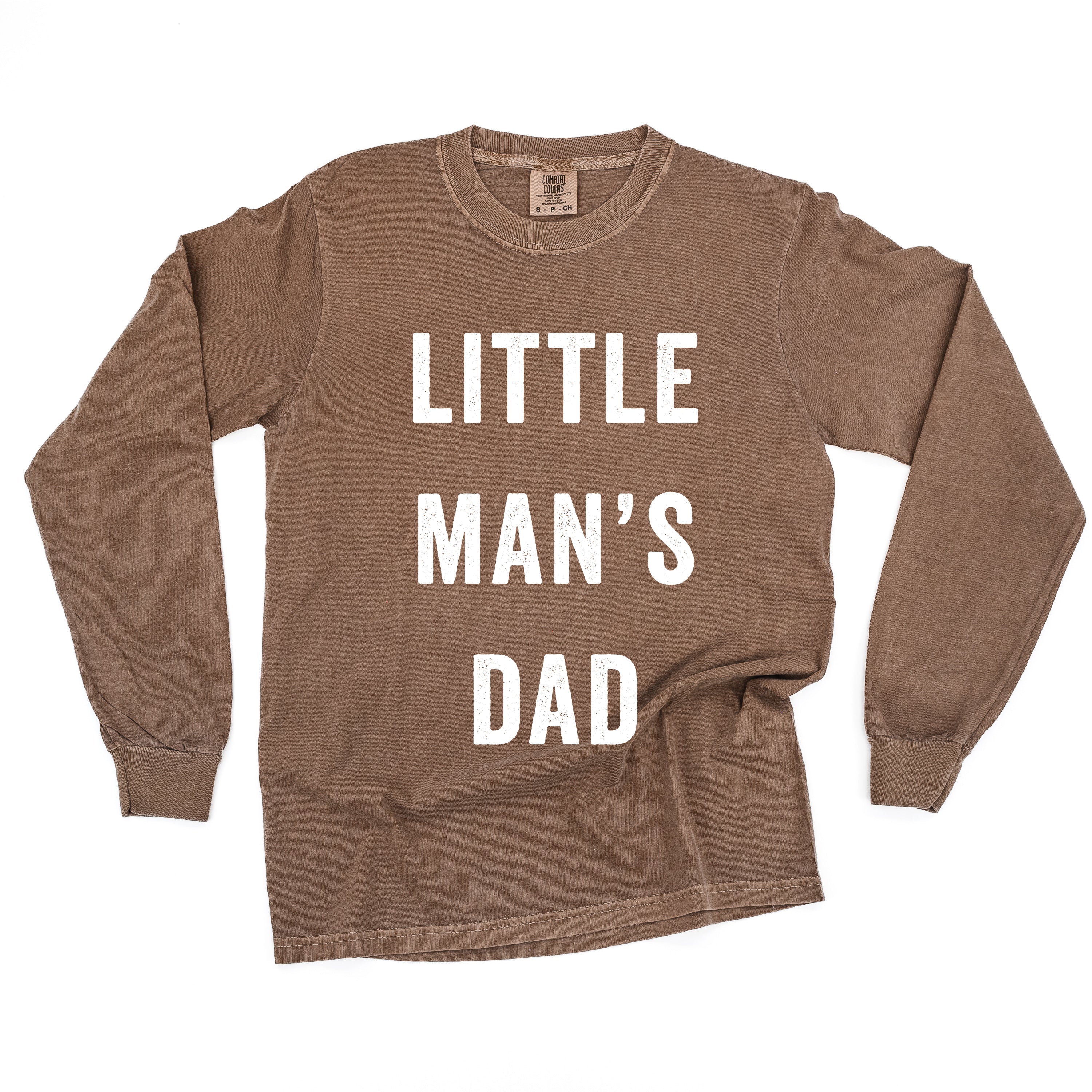 Little Man&#39;s Dad - LONG SLEEVE Comfort Colors Tee
