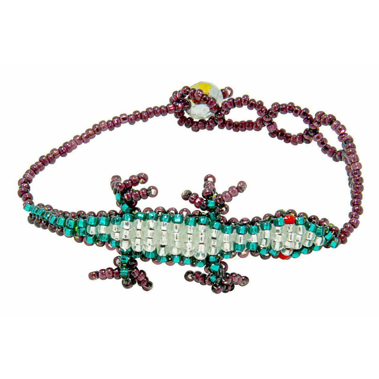 Lizard Seed Bead Kids Bracelet - Guatemala