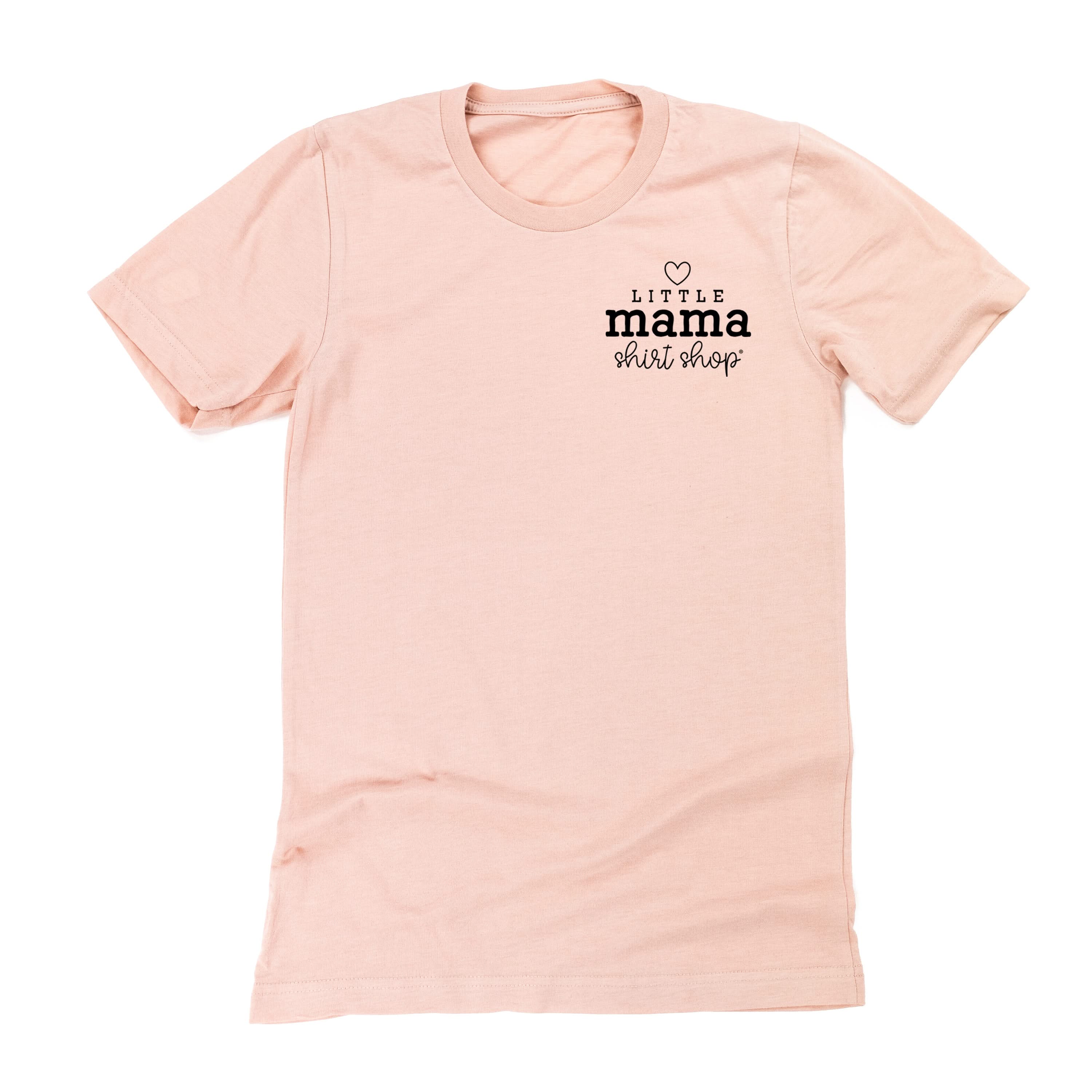 Little Mama Shirt Shop® Logo Tee (Pocket Logo Front, Large Logo on Back) - Unisex Tee