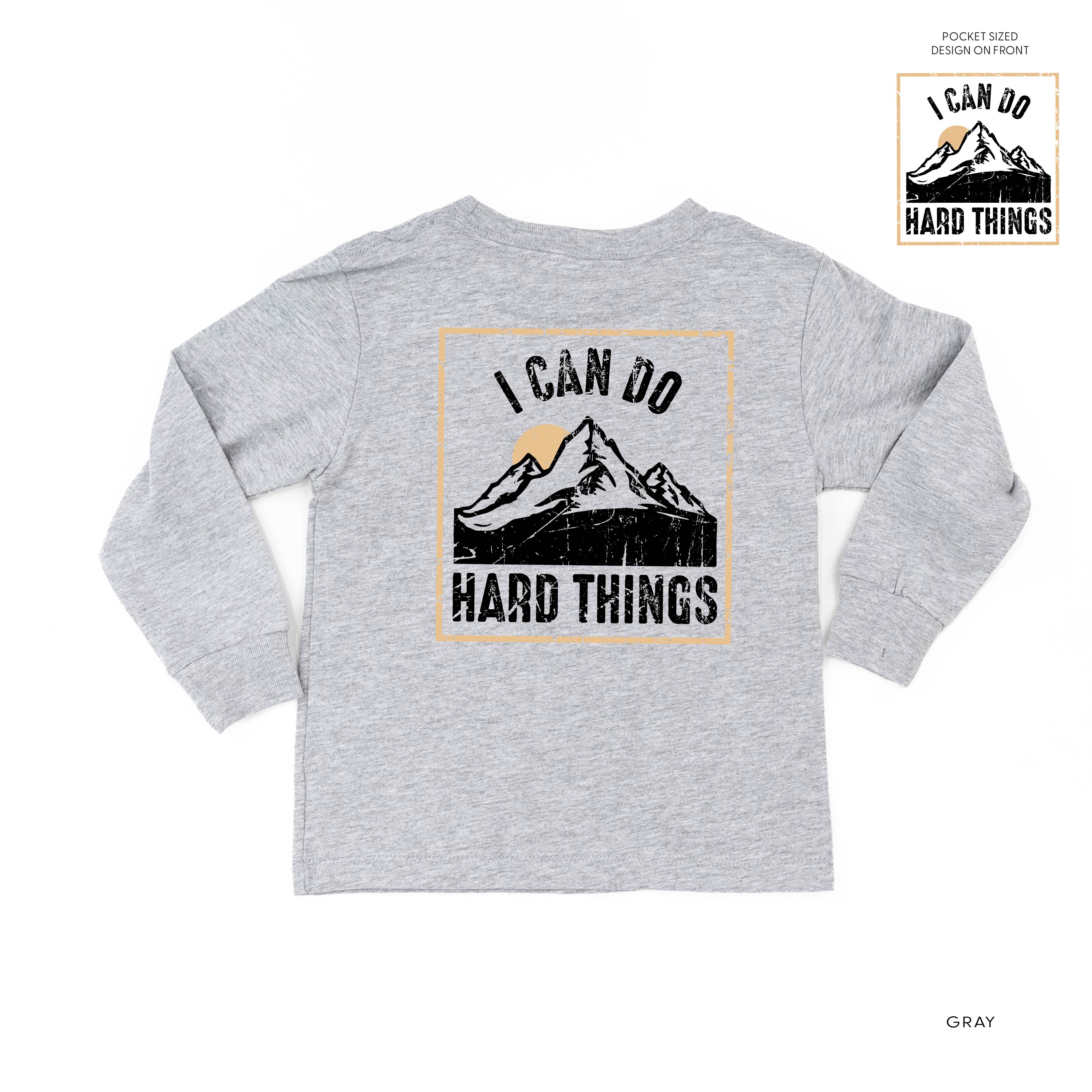 I Can Do Hard Things (pf &amp; b) - Child Long Sleeve Tee
