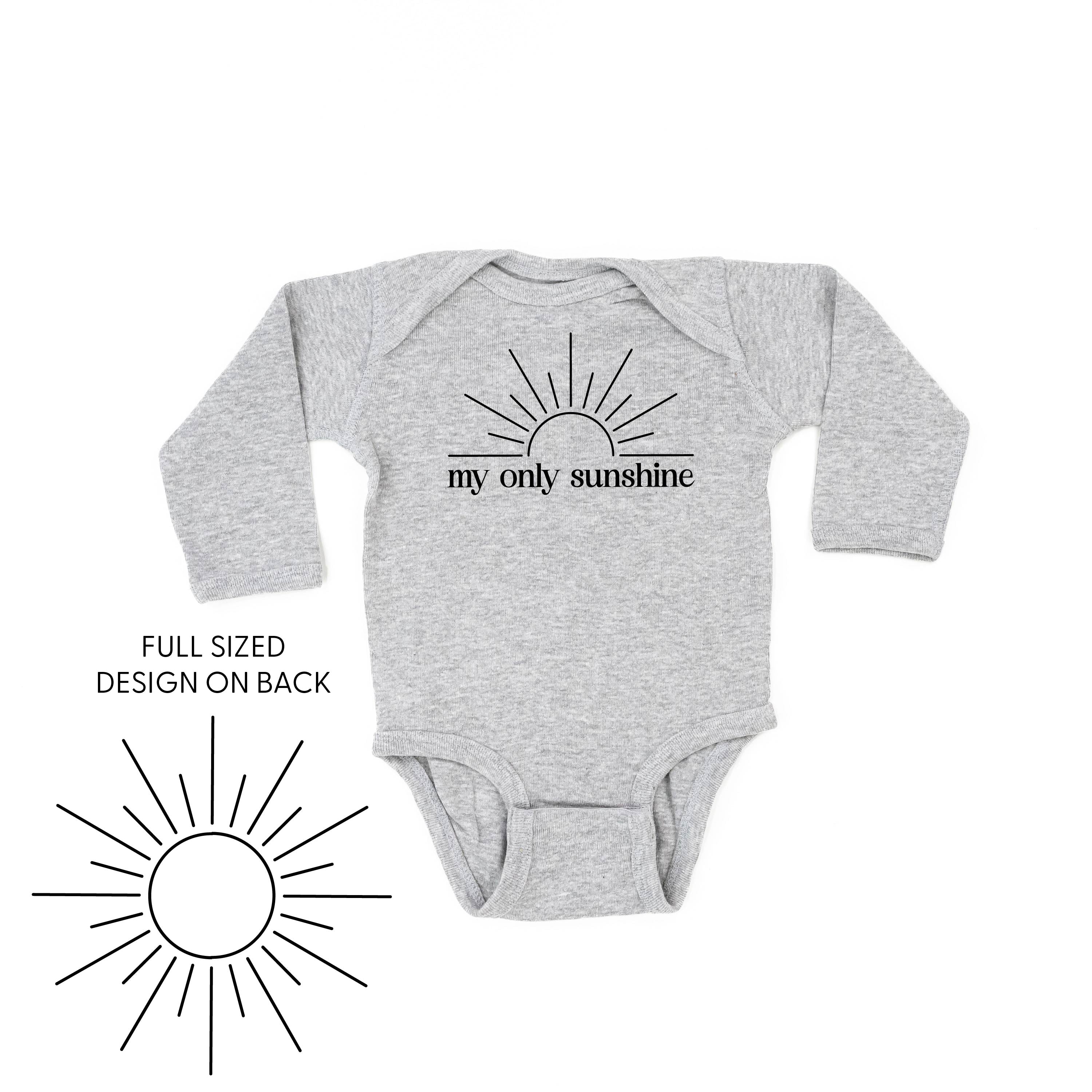 My Only Sunshine w/ Full Sun on Back - Child Long Sleeve Tee