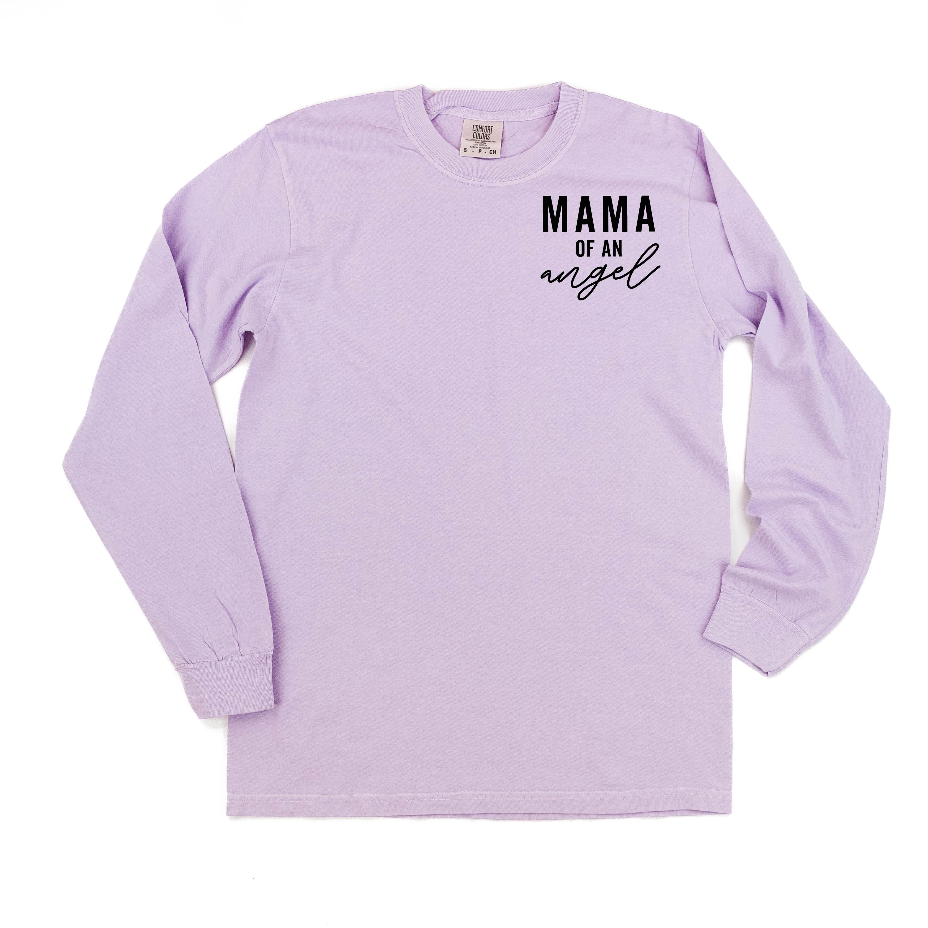 Mama/Mom of Angel(s) - Long Sleeve Comfort Colors Tee