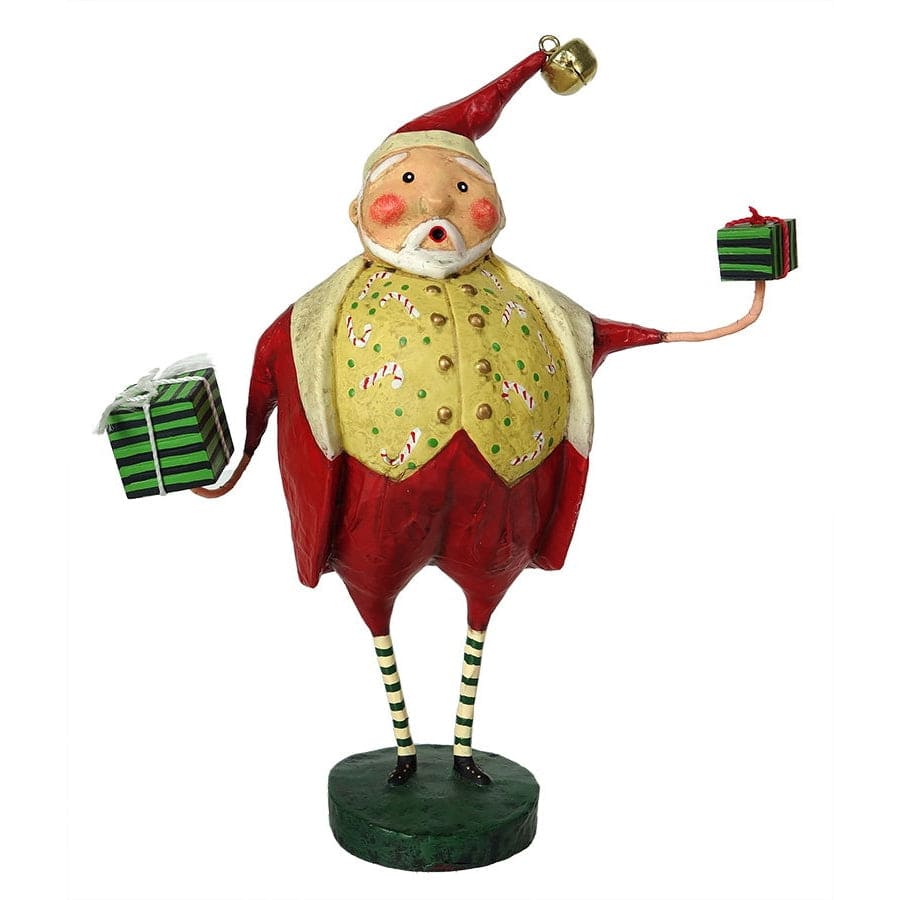 Jolly Good Fun Santa Figurine by Lori Mitchell- RETIRED