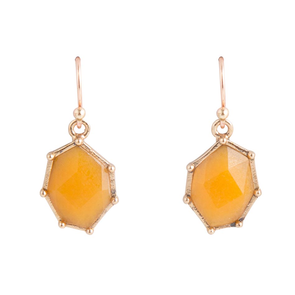 Lucky 7&amp;#39;s Earrings - Yellow Quartz