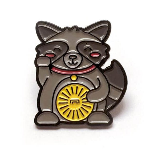 Lucky Raccoon Pin
