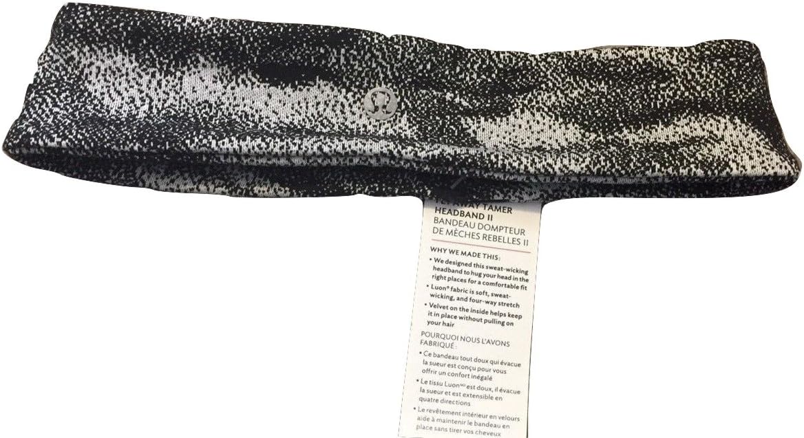 Lululemon Athletic Headband Wide Band -Heathered Black