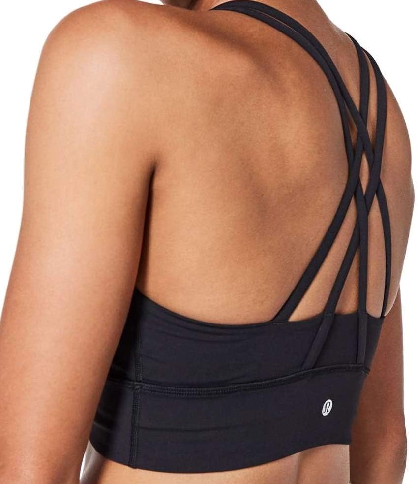 lululemon Energy Bra Long Line (Black, 6)