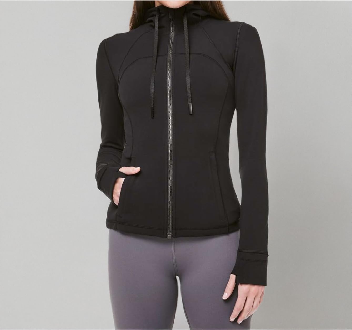 lululemon Hooded Define Jacket (US, Numeric, 14, Regular, Regular, BLK)