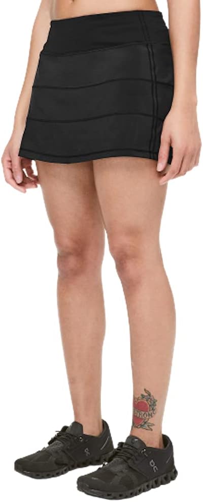 Lululemon Pace Rival Mid Rise Skirt (Black, Size 8)