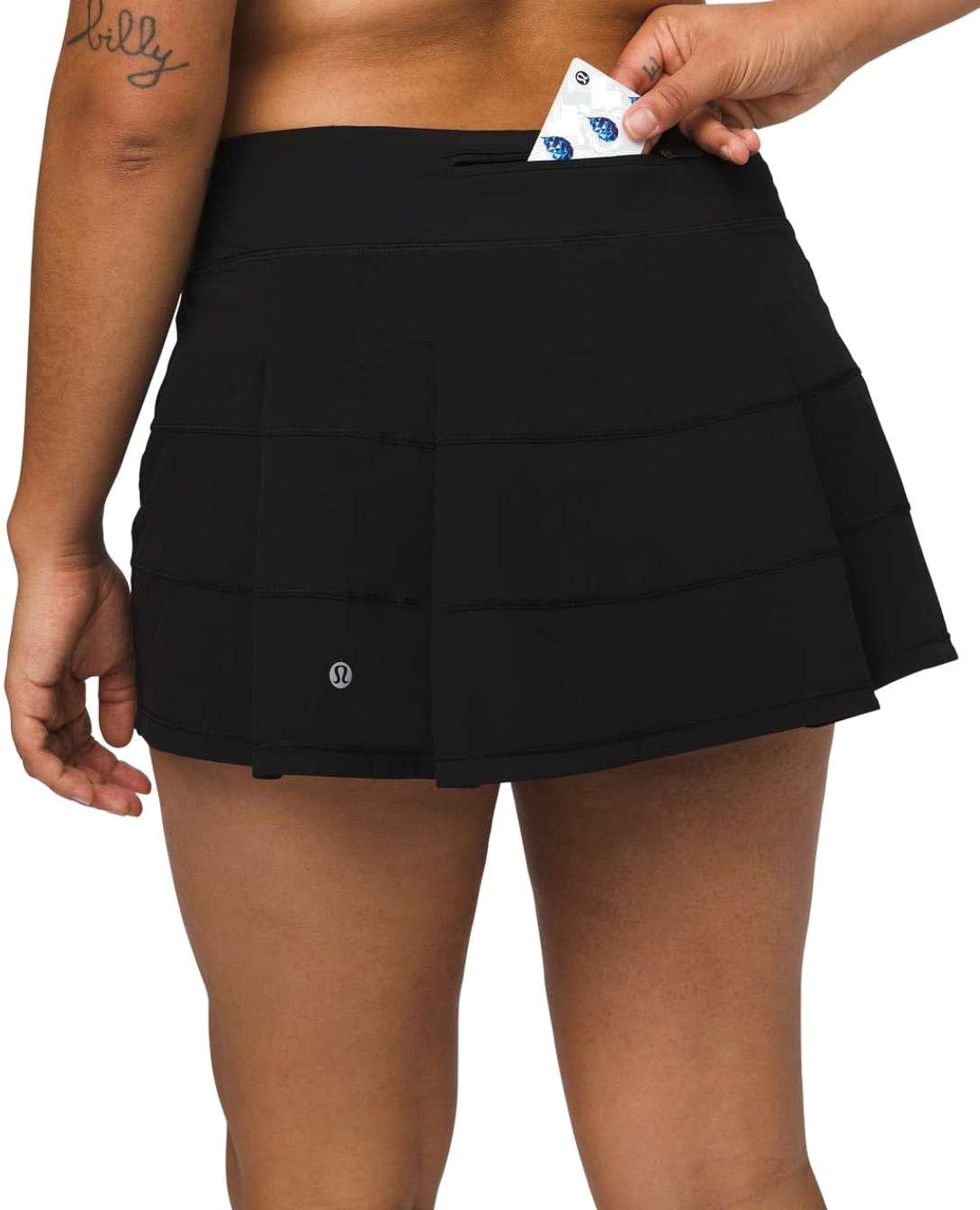 lululemon Pace Rival Skirt Regular 13&amp;quot; (Color 000, 4)