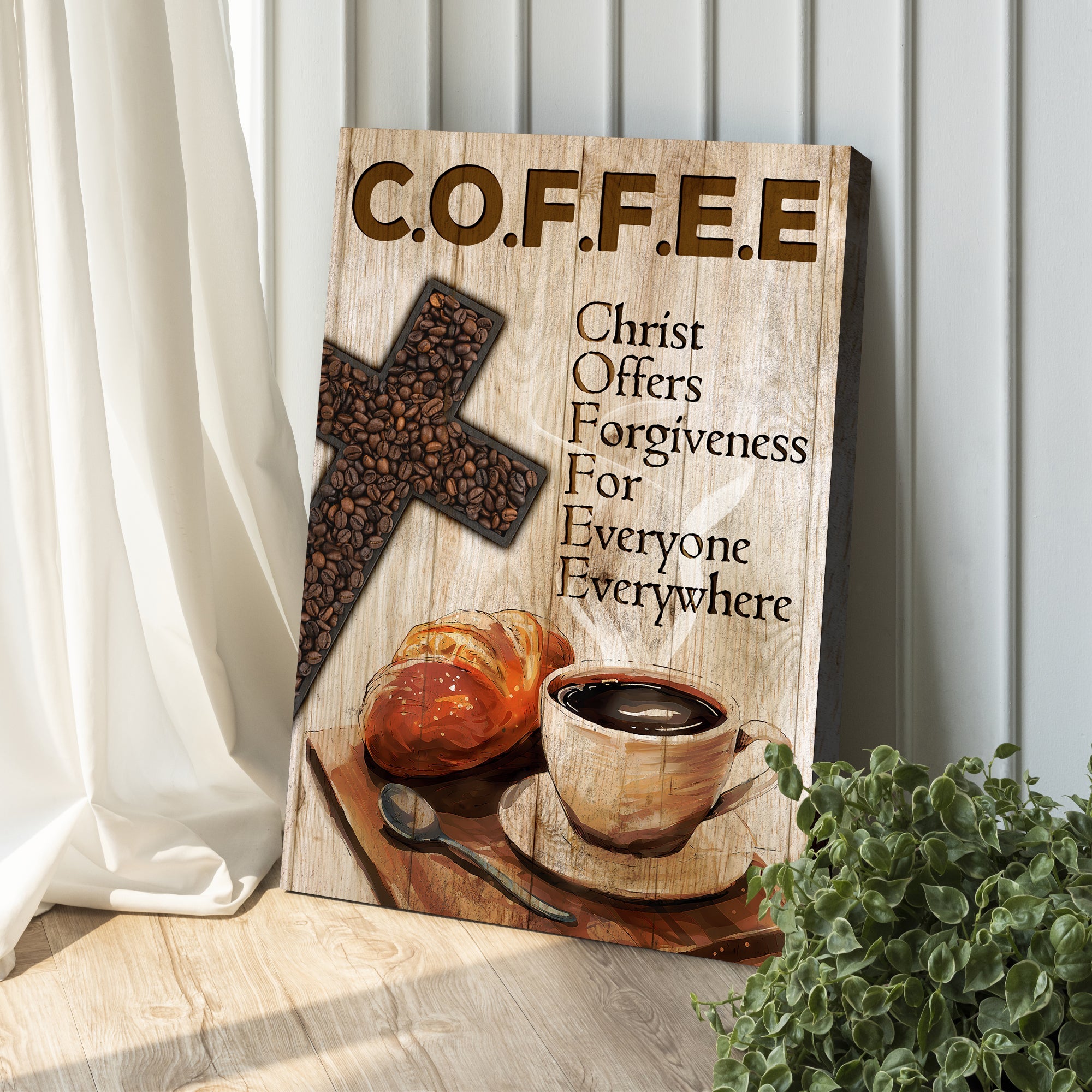 CHRIST AND COFFEE FAITH SIGN II