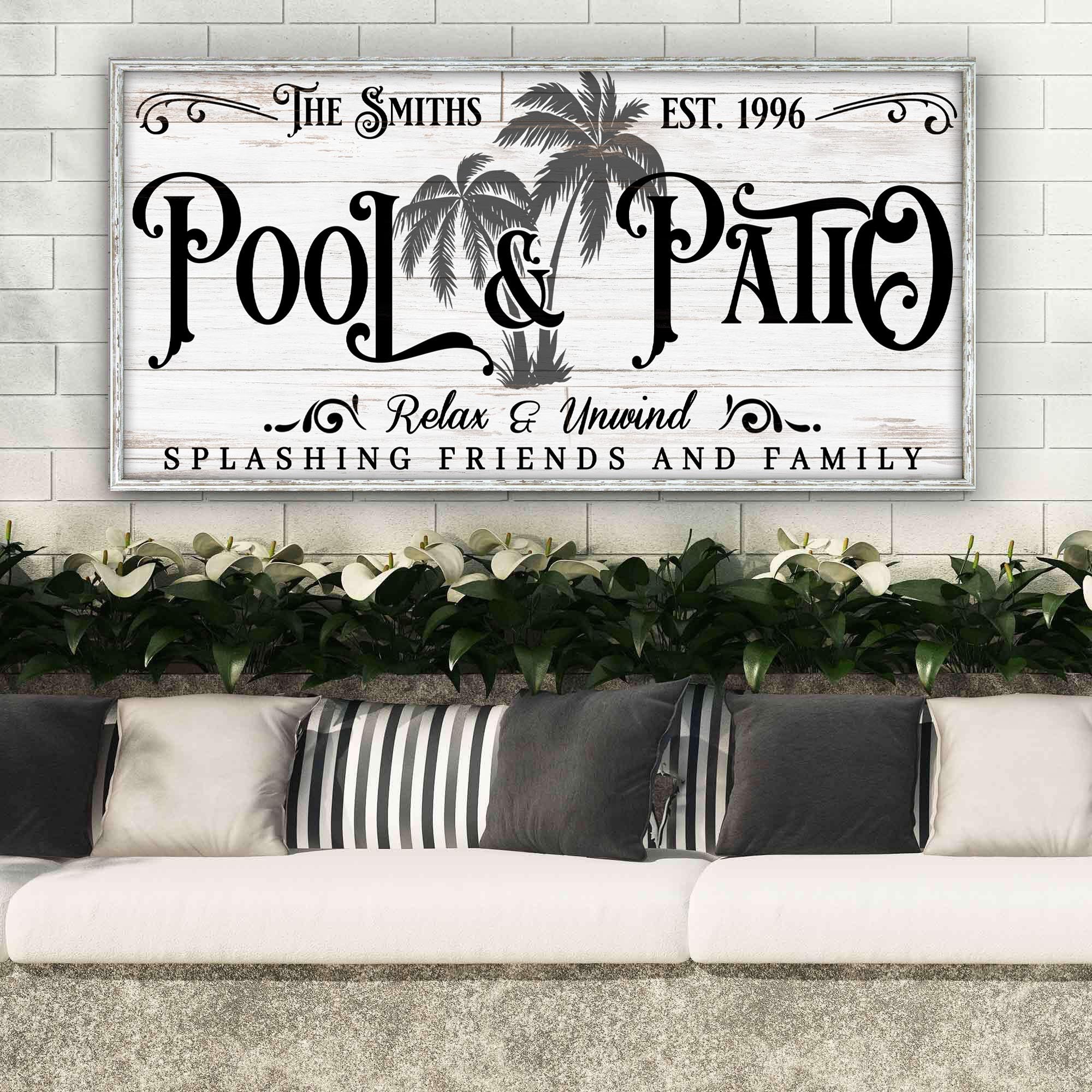 Personalized Pool &amp;amp; Patio Sign VI