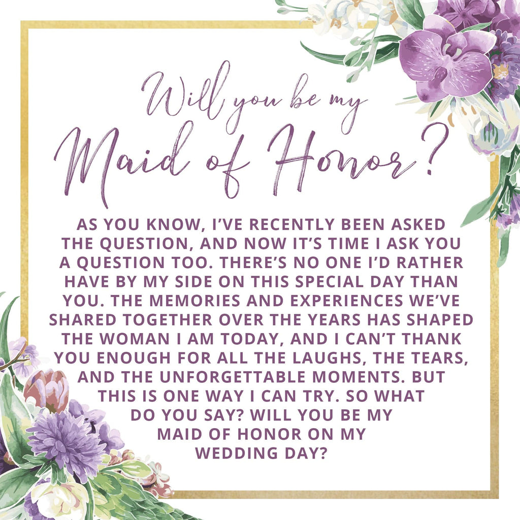 Maid of Honor Spa Gift Box