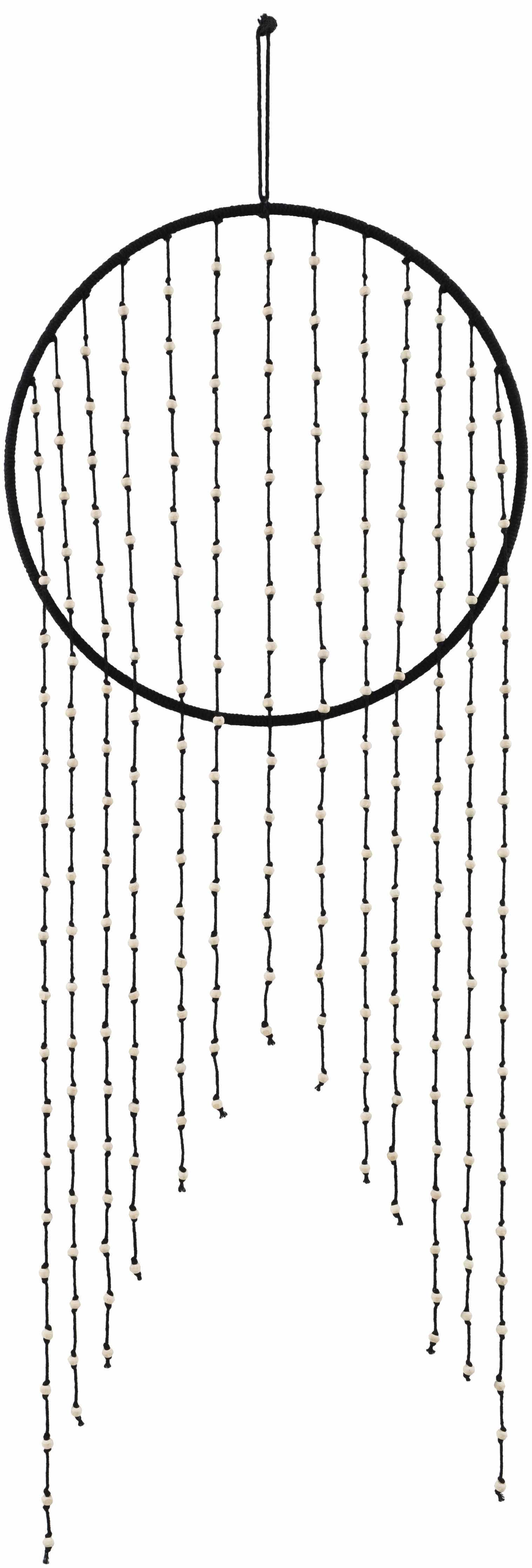 MALACAMPA BLACK BEADED WALL HANGING